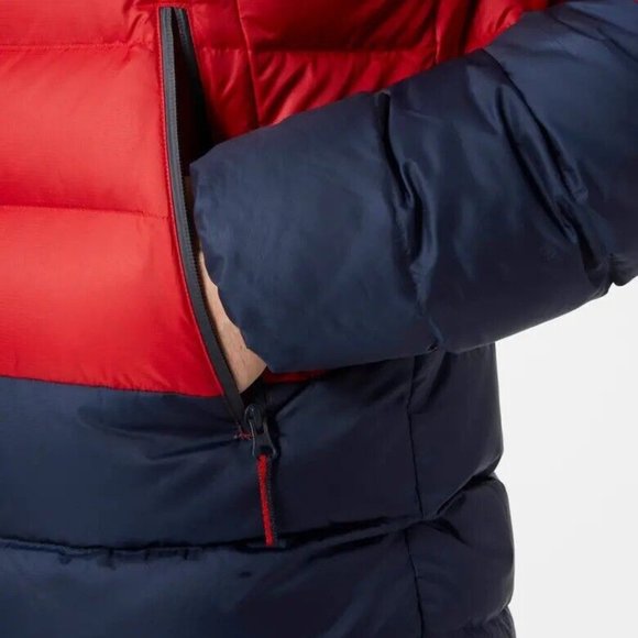 New HELLY HANSEN RWB Reversible Down Jacket Men's Size Large PrimaLoft HH - Picture 14 of 16